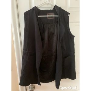 Black vest with hood